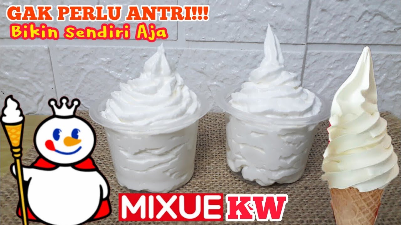 Gak Perlu Mesin, Ini Cara Bikin Es Krim Mixue KW Super Lembut